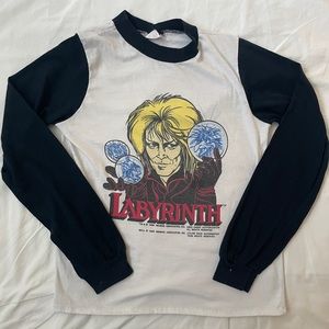 Vintage Labyrinth baseball tee
